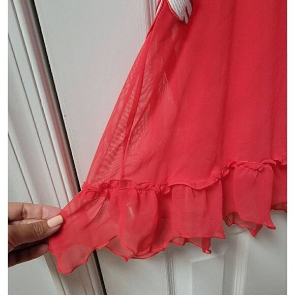 Victoria's S Y2K Sheer Babydoll Lingerie Set M - Picture 5 of 7